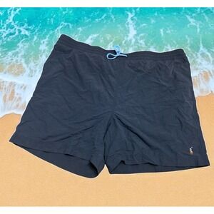 Polo Ralph Lauren Pony  Swim Trunks Mens XXL Mesh Lined  Blue Drawstring Shorts